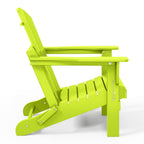 Polytrends Laguna Weather Resistant Outdoor Patio Folding Adirondack Chairs (Set of 2)