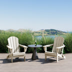 Polytrends Laguna Weather Resistant Outdoor Patio Folding Adirondack Chairs (Set of 2)
