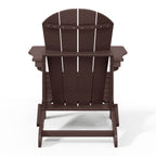 Polytrends Laguna Weather Resistant Outdoor Patio Folding Adirondack Chairs (Set of 2)