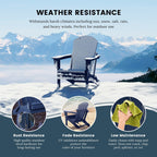 Polytrends Laguna Weather Resistant Outdoor Patio Folding Adirondack Chairs (Set of 2)