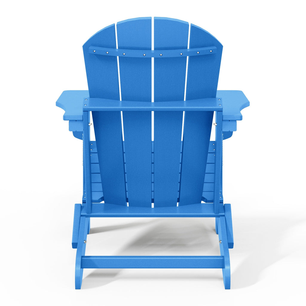 Polytrends Laguna Weather Resistant Outdoor Patio Folding Adirondack Chairs (Set of 2)