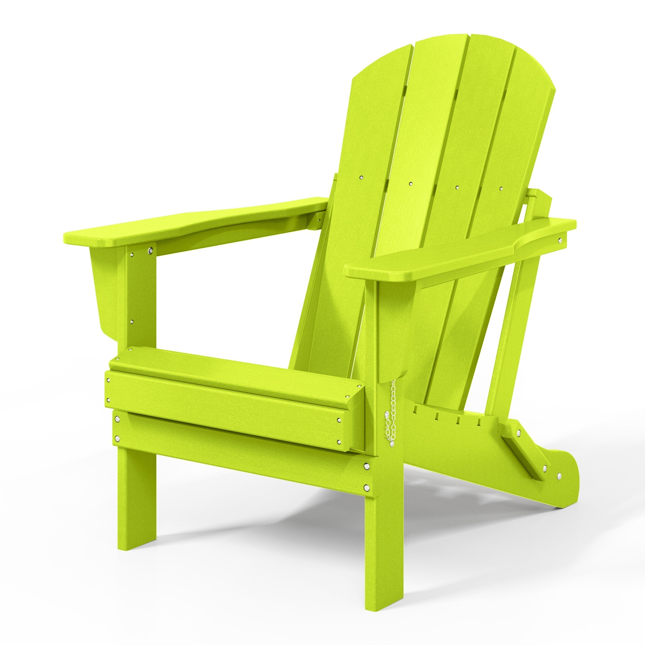 Polytrends Laguna Weather Resistant Outdoor Patio Folding Adirondack Chairs (Set of 2)