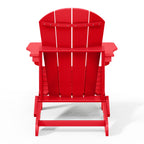 Polytrends Laguna Weather Resistant Outdoor Patio Folding Adirondack Chairs (Set of 4)