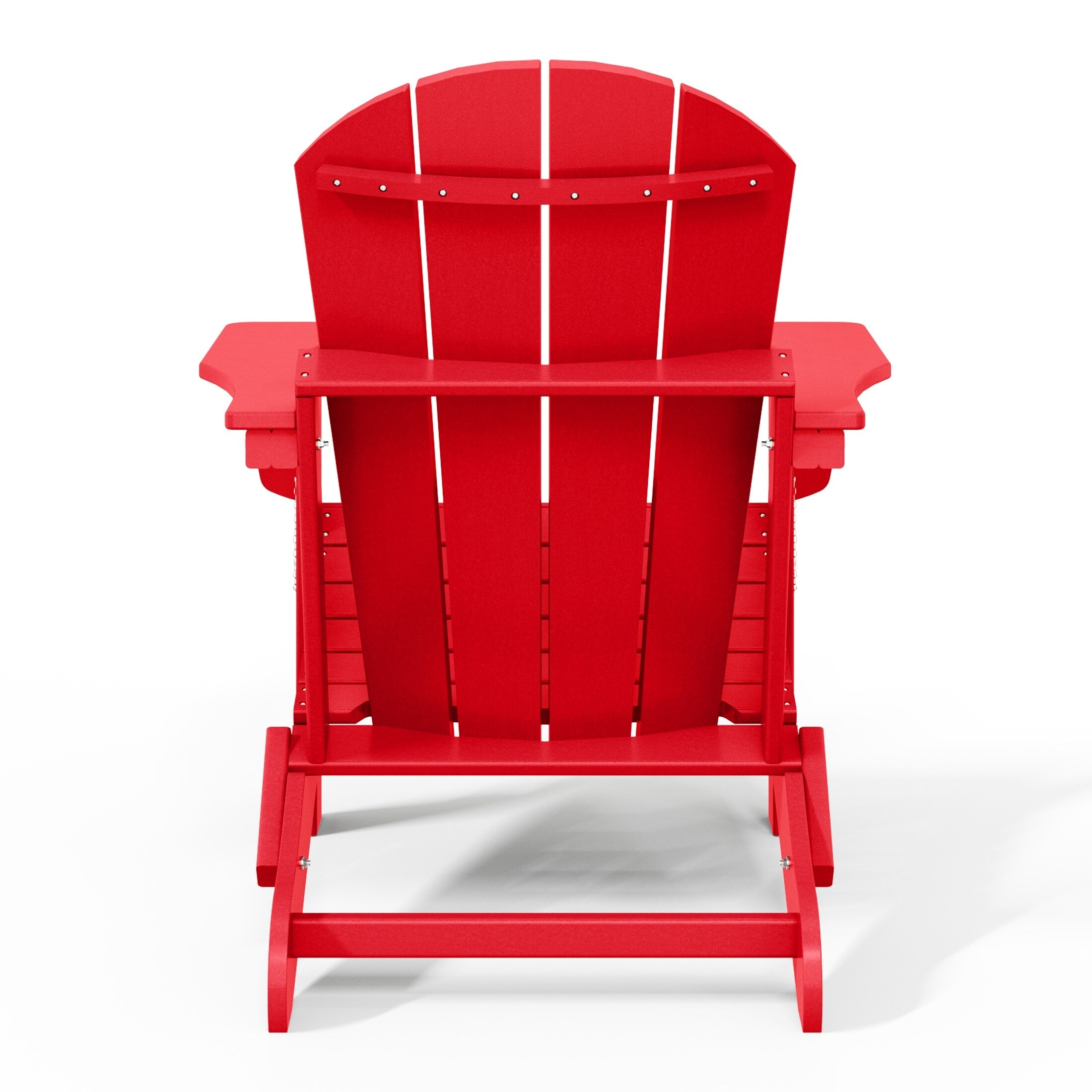 Polytrends Laguna Weather Resistant Outdoor Patio Folding Adirondack Chairs (Set of 4)