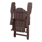 Polytrends Laguna Weather Resistant Outdoor Patio Folding Adirondack Chairs (Set of 4)