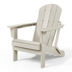 Polytrends Laguna Weather Resistant Outdoor Patio Folding Adirondack Chairs (Set of 4)