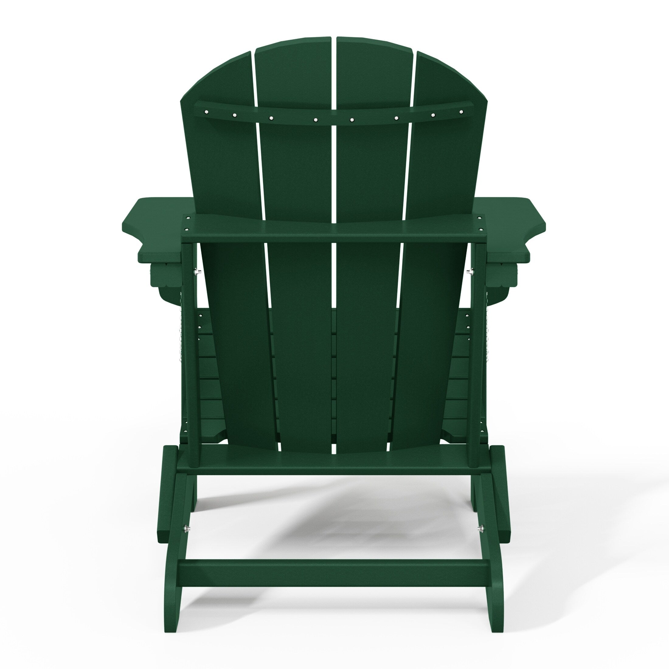 Polytrends Laguna Weather Resistant Outdoor Patio Folding Adirondack Chairs (Set of 4)