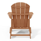 Polytrends Laguna Weather Resistant Outdoor Patio Folding Adirondack Chairs (Set of 4)