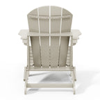 Polytrends Laguna Weather Resistant Outdoor Patio Folding Adirondack Chairs (Set of 4)