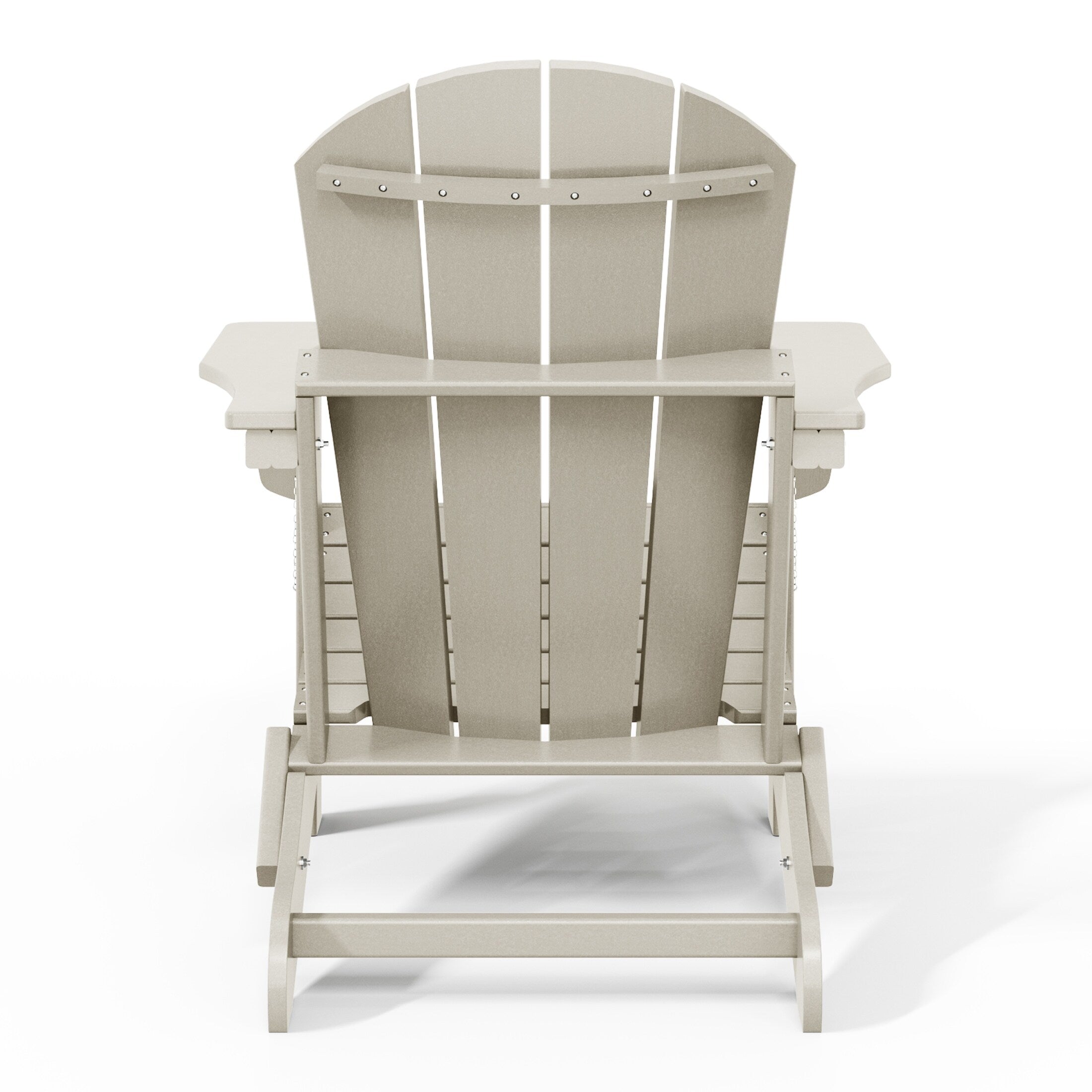 Polytrends Laguna Weather Resistant Outdoor Patio Folding Adirondack Chairs (Set of 4)