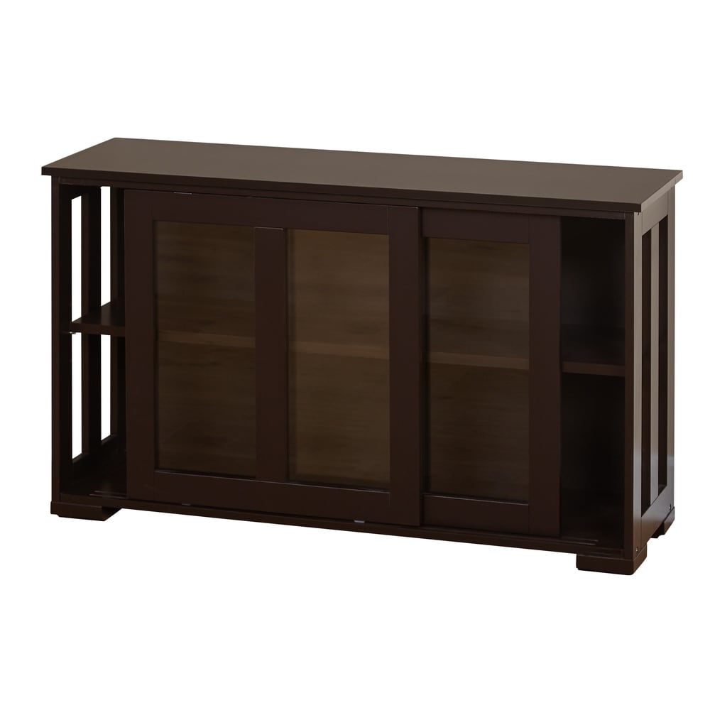 Porch & Den Jefferson Sliding Glass Door Stackable China Cabinet