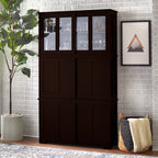 Porch & Den Jefferson Sliding Glass Door Stackable China Cabinet