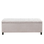 Madison Park Sasha Tufted Top Upholstered Storage Bench