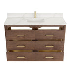 Porto Bath Vanity with White Quartz Stone Top without Mirror
