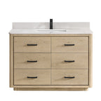 Porto Bath Vanity with White Quartz Stone Top without Mirror