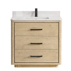 Porto Bath Vanity with White Quartz Stone Top without Mirror