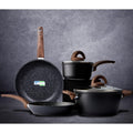 Pots and Pans Set Non Stick, Ceramic Cookware Set with Pattern, Induction Kitchen Cooking Sets w/Frying Pans,Casserole with Lids