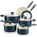 Pots and Pans Set Nonstick, 10-Piece Ceramic Kitchen Cookware Sets, Nonstick Cooking Set with Saucepans