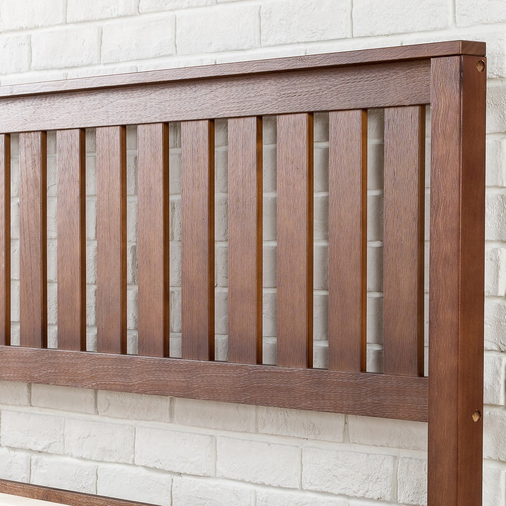 Priage by Zinus Antique Espresso Solid Wood Platform Bed