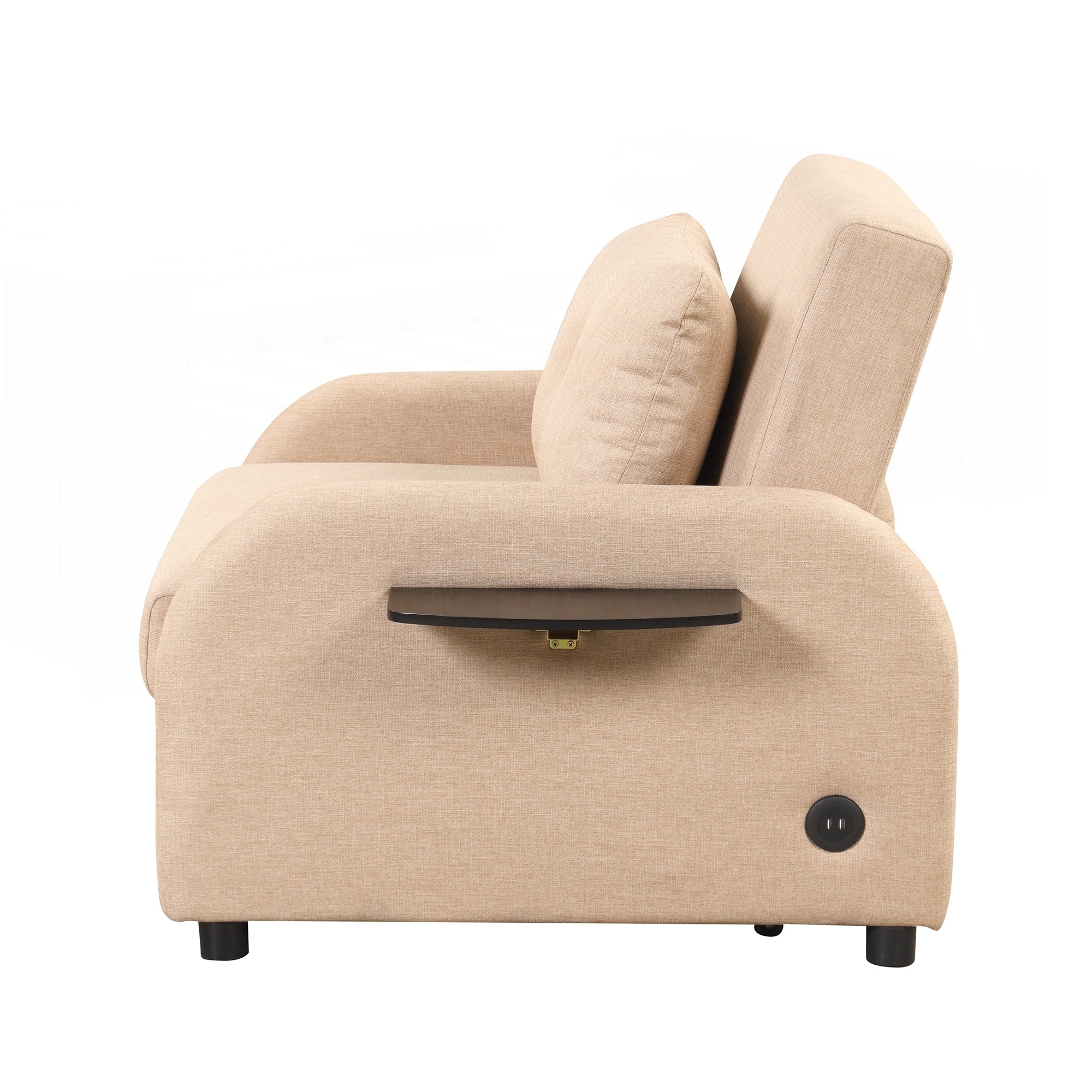 Pull Out Sofa Sleeper 3 in 1 with 2 Wing Table