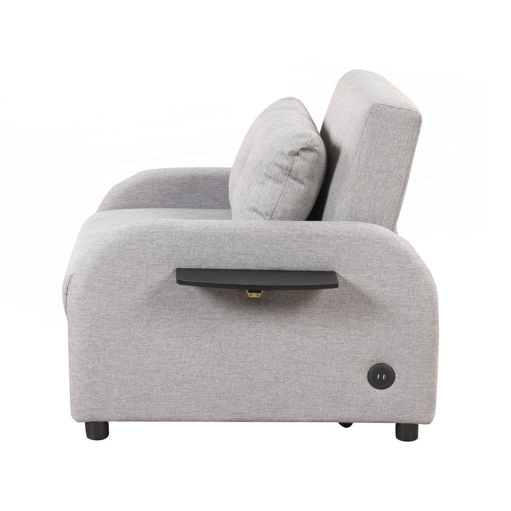 Pull Out Sofa Sleeper 3 in 1 with 2 Wing Table