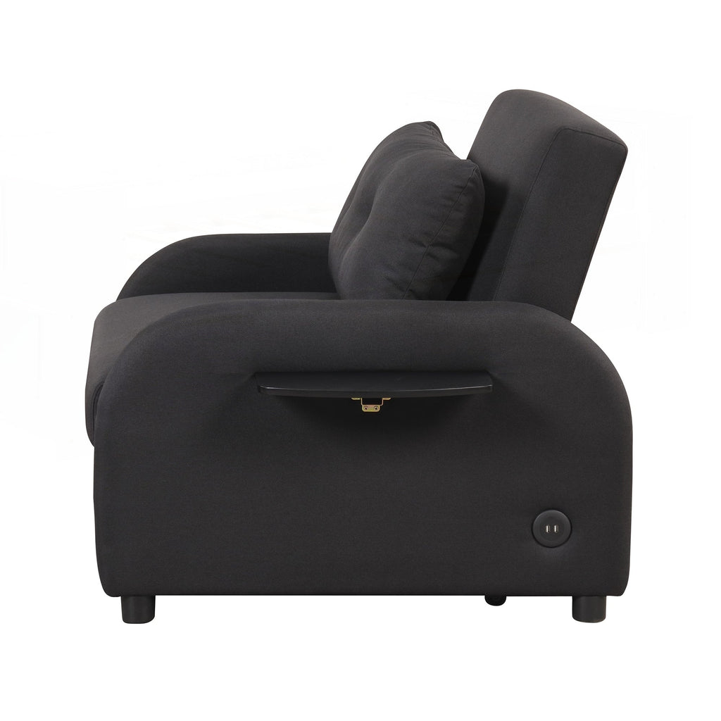 Pull Out Sofa Sleeper 3 in 1 with 2 Wing Table
