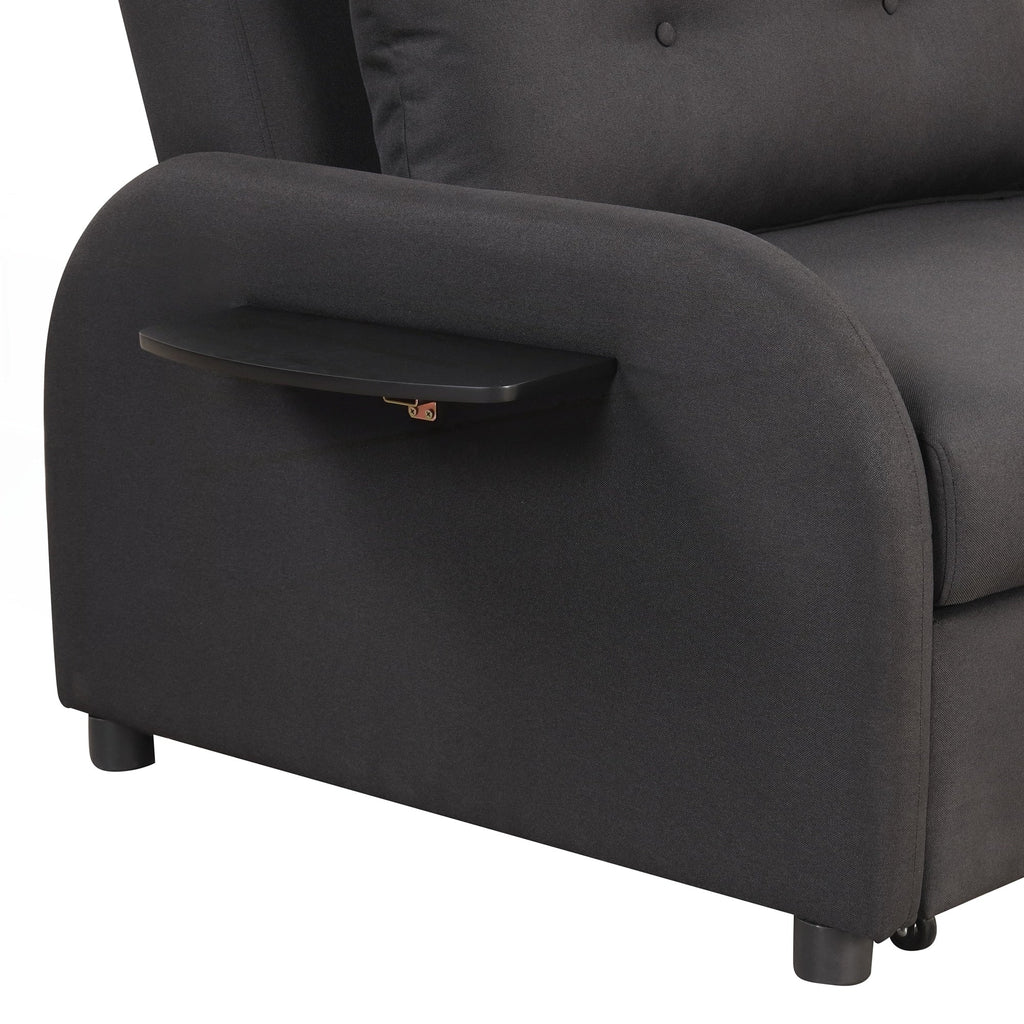 Pull Out Sofa Sleeper 3 in 1 with 2 Wing Table