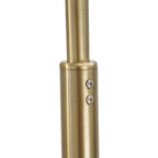Q-Max 81 Steel Adjustable Arching Floor Lamp With Extra Large Shade and Marble Base