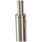 Q-Max 81 Steel Adjustable Arching Floor Lamp With Extra Large Shade and Marble Base