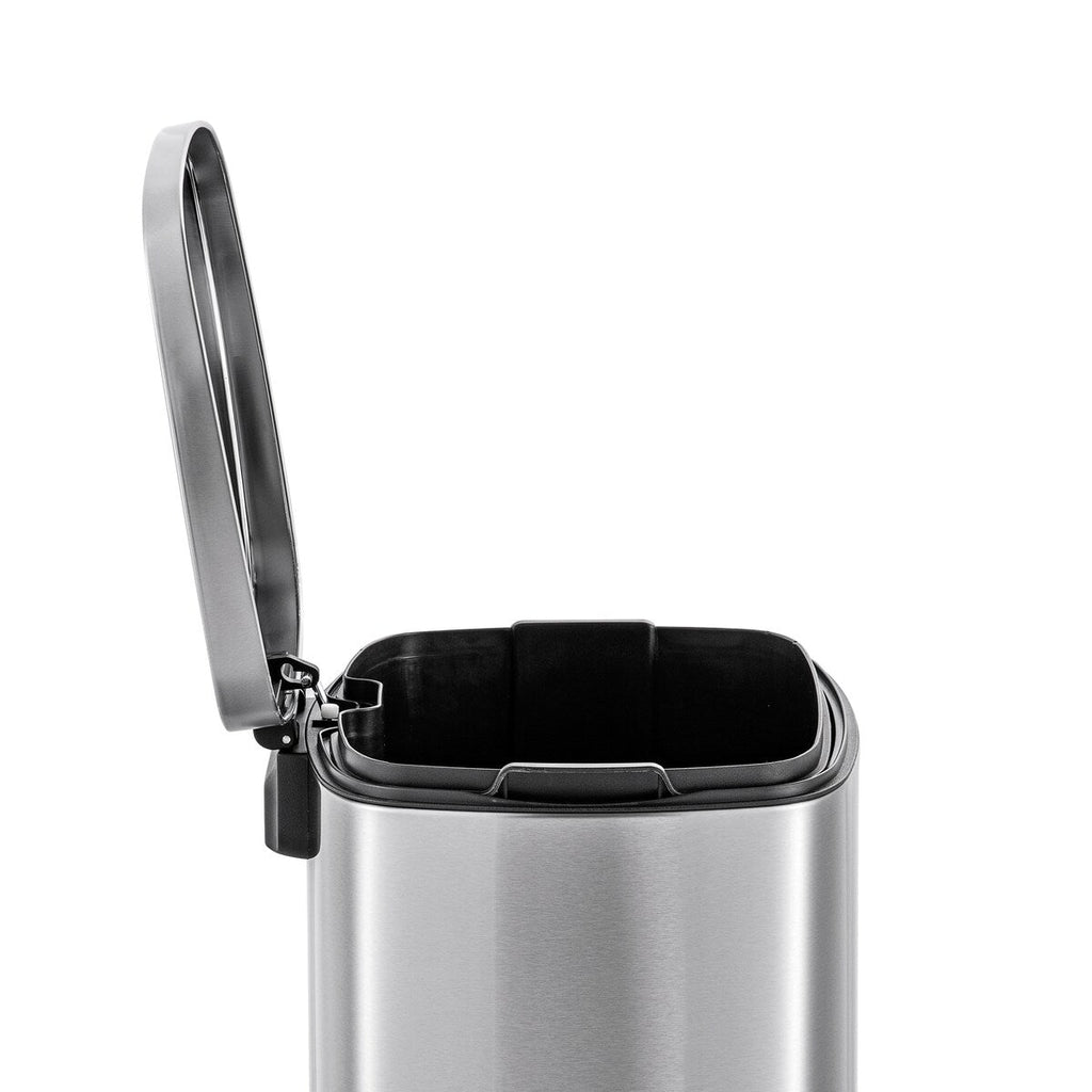 Qualiazero 13.2 GAL plus TWO 1.3 GAL Rectangular Step Can Trash Cans - Family Combo
