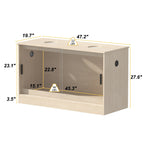 Reptile Habitat -Spacious Terrarium for Lizards, Snakes & More - 47.2