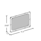 Revo Industrial 31-inch Metal Floating Wall Mirror by Furniture of America