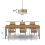 River of Goods Bryar Brass and Crystal 23.5W 3-Light Chandelier - 23.5 x 23.5 x 61.5