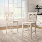 Ronda Double X-Back Counter Height Chairs (Set of 2)