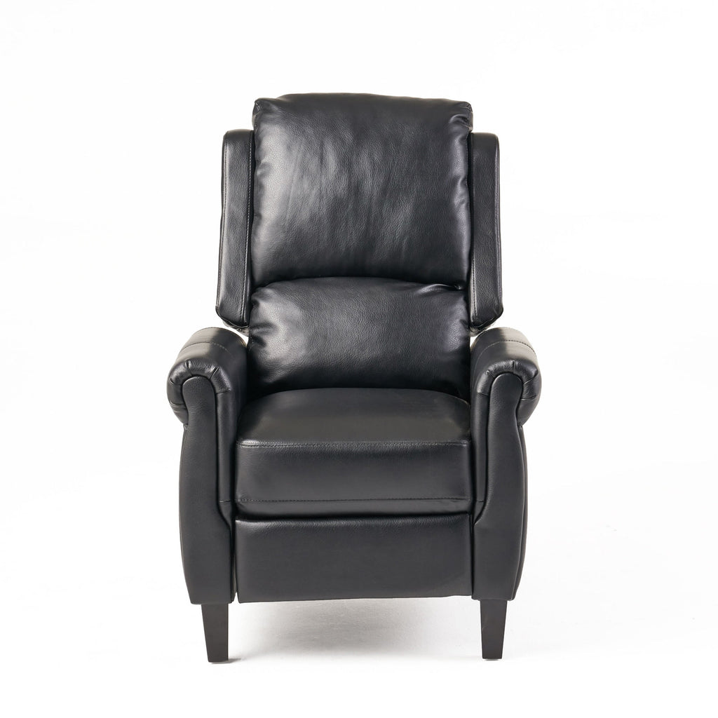 Roomfitters Ultimate Comfort PU Leather Pushback Recliner, Luxurious Recliner Chair for Living Room or Bedroom