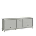 Rustic 72-Inch TV Stand with Adjustable Shelves, Hidden Storage - 72 in Width