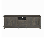 Rustic 72-Inch TV Stand with Adjustable Shelves, Hidden Storage - 72 in Width