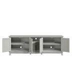 Rustic 72-Inch TV Stand with Adjustable Shelves, Hidden Storage - 72 in Width