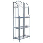 SAFAVIEH Bryn Victorian Wrought Iron 4-Tier Outdoor Bakers Rack - 25 In. W x 15 In. D x 63 In. H - 25W x 15D x 63H