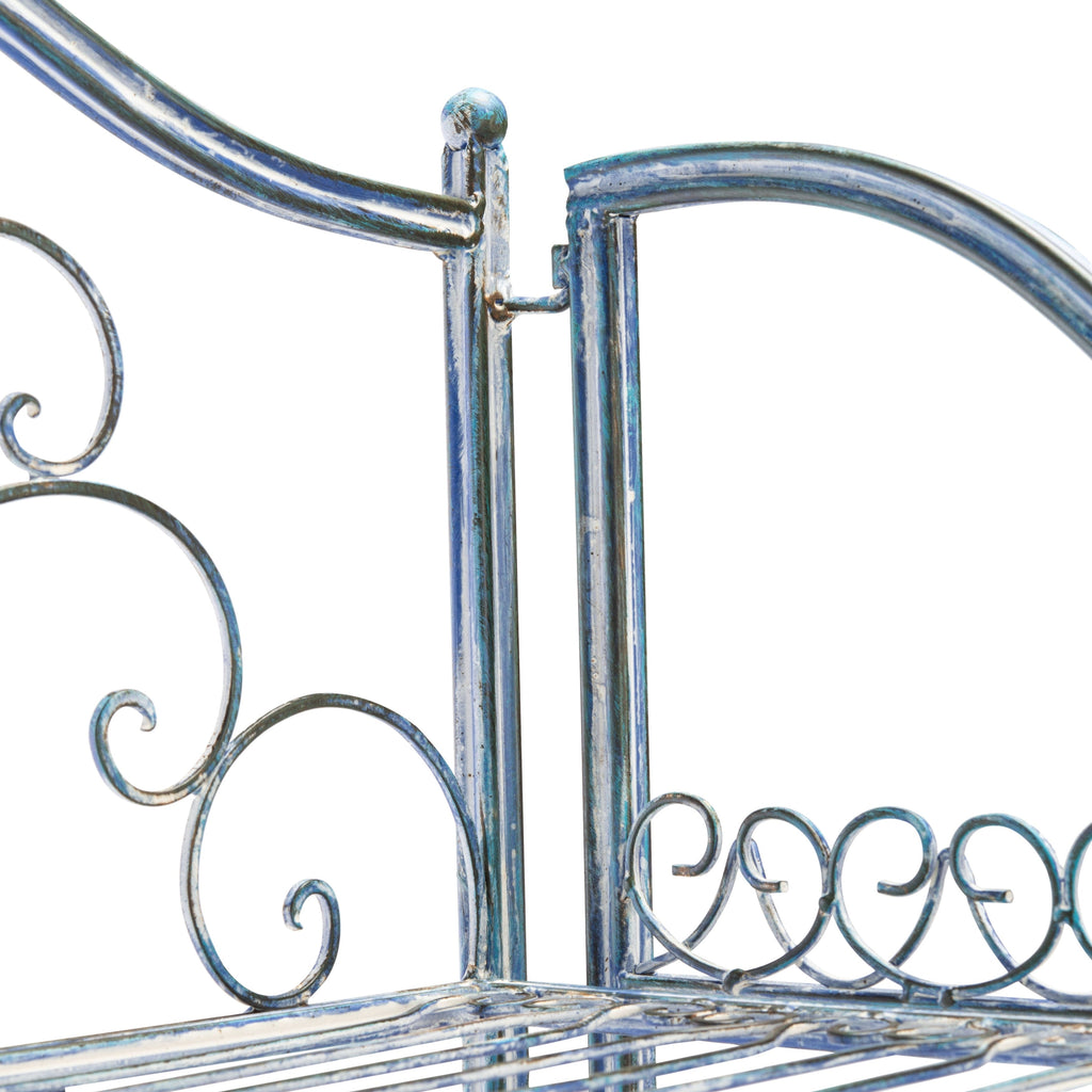 SAFAVIEH Bryn Victorian Wrought Iron 4-Tier Outdoor Bakers Rack - 25 In. W x 15 In. D x 63 In. H - 25W x 15D x 63H
