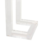 SAFAVIEH Couture Camryn Acrylic Console Table - Clear - 60 W x 10 L x 30 H - 52Wx10Dx30H