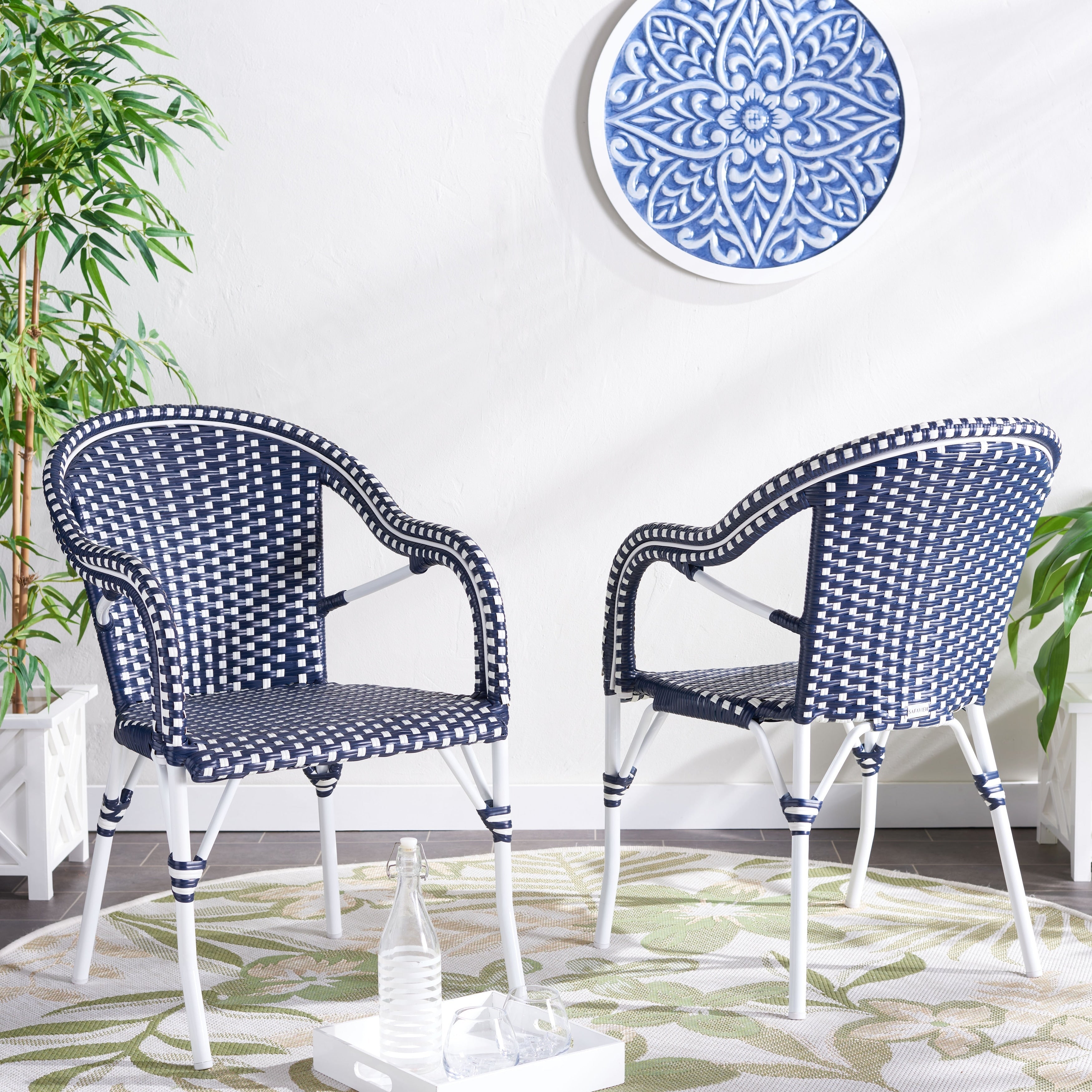 SAFAVIEH Doreth Arm Chair (Set of 2) - 23Wx36Dx25H