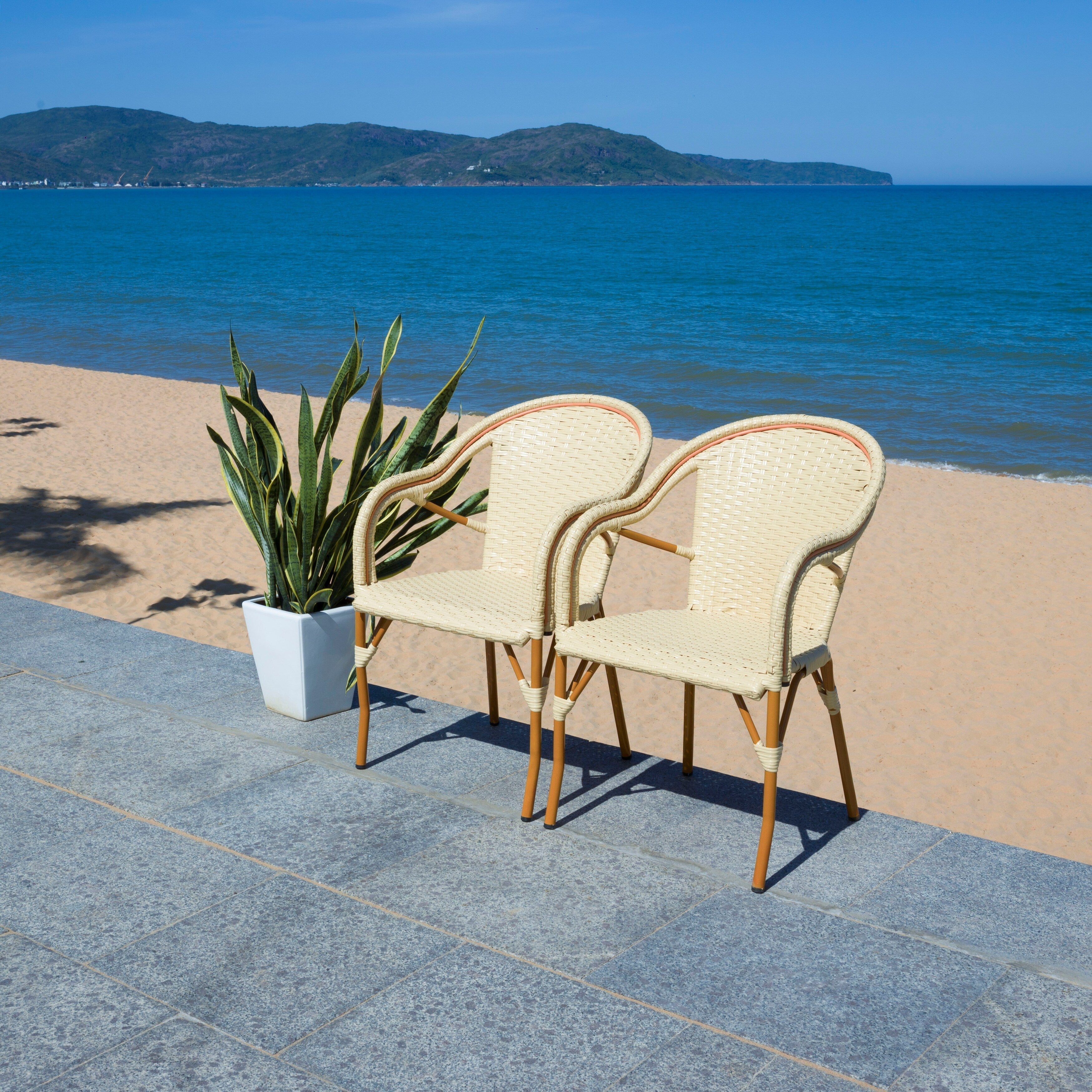 SAFAVIEH Doreth Arm Chair (Set of 2) - 23Wx36Dx25H