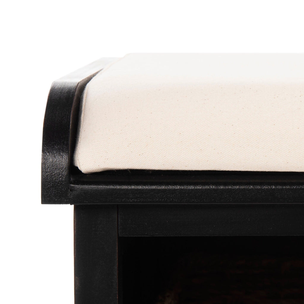 SAFAVIEH Eola Grey/ White Storage Bench - 47 x 16.1 x 19.9 - 47Wx16Dx20H