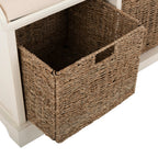 SAFAVIEH Eola Grey/ White Storage Bench - 47 x 16.1 x 19.9 - 47Wx16Dx20H