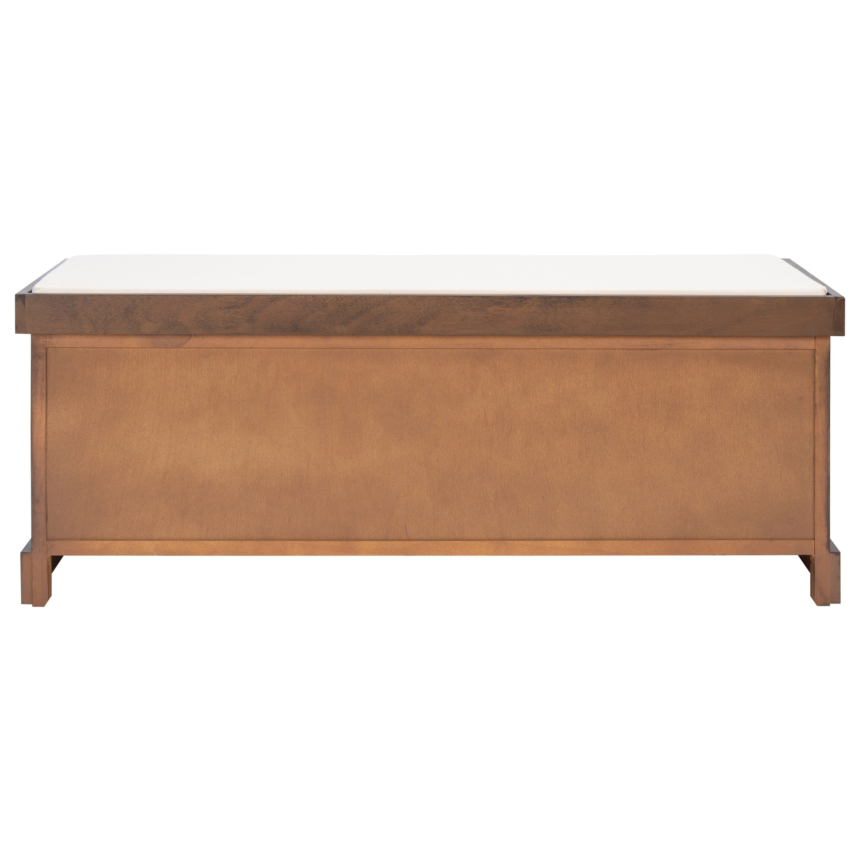 SAFAVIEH Fiorello 3-Drawer with Cushion Storage Bench - 47.3 W x 15 L x 19 H - 47Wx15Dx19H
