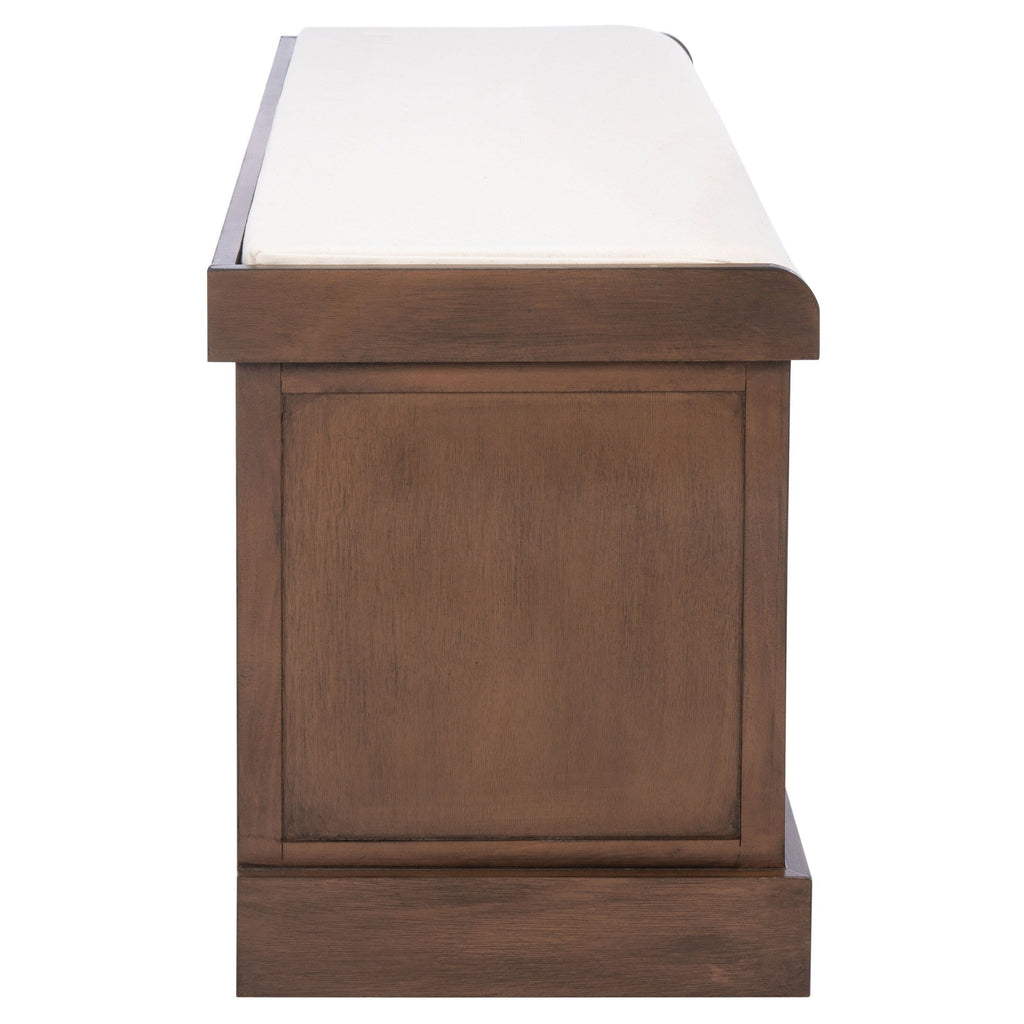 SAFAVIEH Fiorello 3-Drawer with Cushion Storage Bench - 47.3 W x 15 L x 19 H - 47Wx15Dx19H
