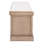 SAFAVIEH Fiorello 3-Drawer with Cushion Storage Bench - 47.3 W x 15 L x 19 H - 47Wx15Dx19H