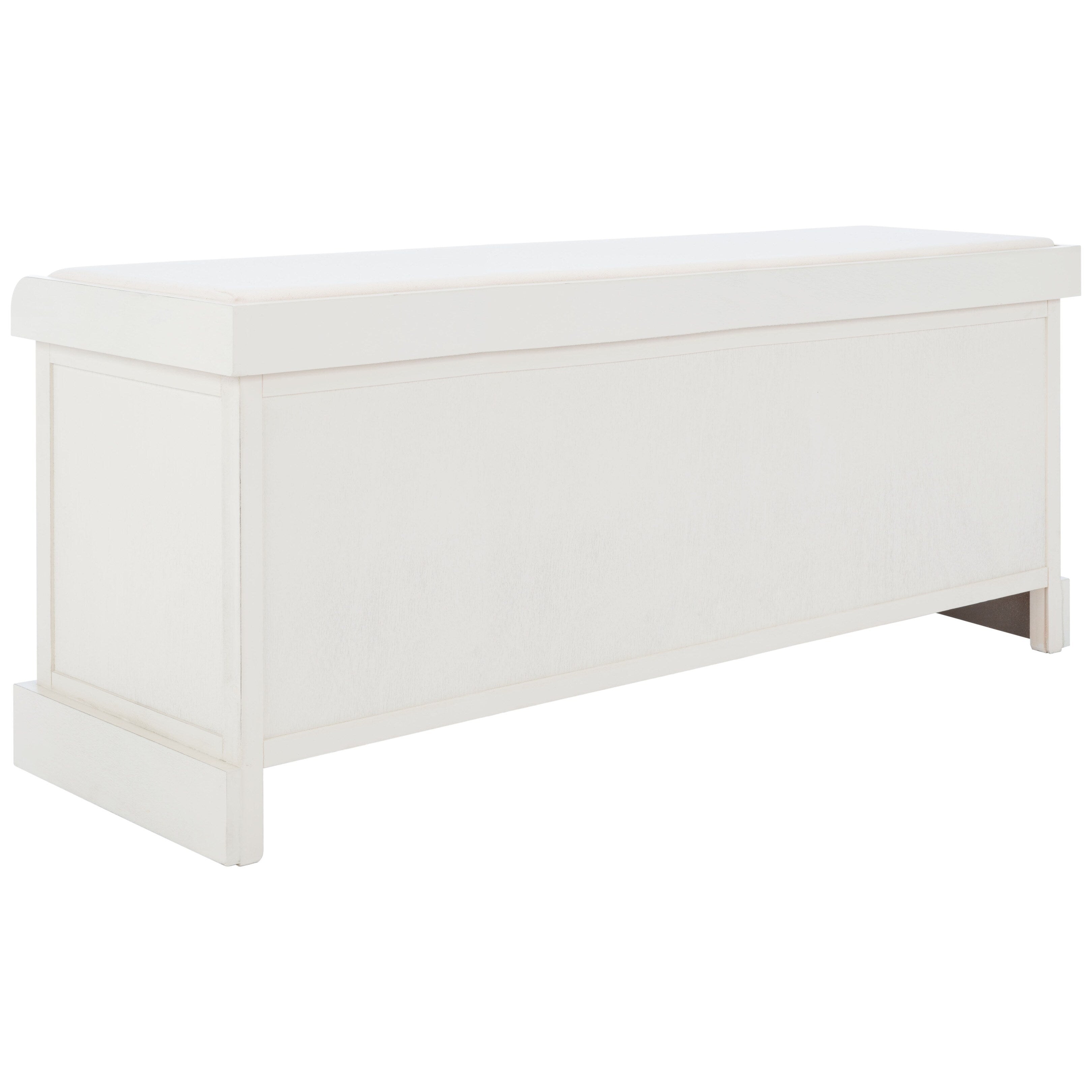 SAFAVIEH Fiorello 3-Drawer with Cushion Storage Bench - 47.3 W x 15 L x 19 H - 47Wx15Dx19H