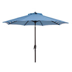 SAFAVIEH Hadire Inside Out Striped 9 Ft Crank Outdoor Umbrella